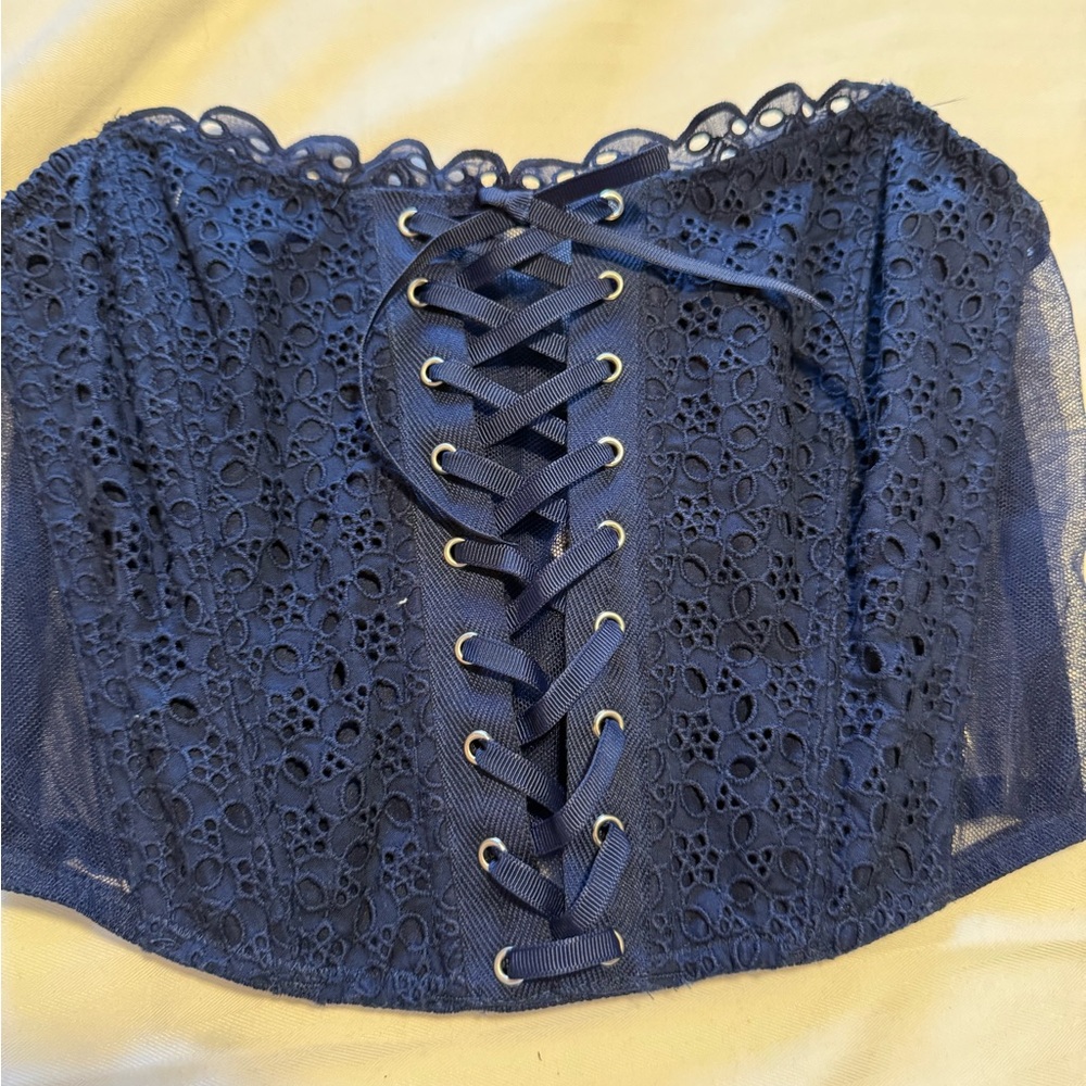 Victoria's Secret Navy Lace Corset
